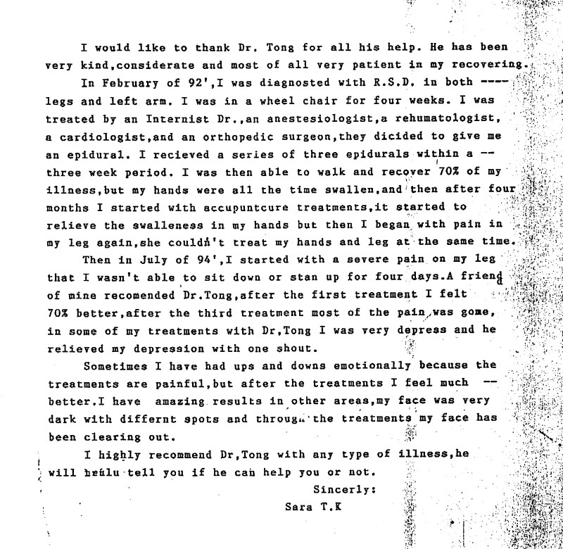 52 - Dr Tong Testimonial Letter